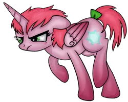 Size: 1907x1527 | Tagged: safe, artist:muhammad yunus, derpibooru import, ponified, alicorn, pony, my little pony 'n friends, 2018, aelita schaeffer, base used, bow, cutie mark, female, g1 to g4, generation leap, heart, image, mare, png, simple background, solo, tail bow, transparent background