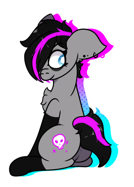 Size: 720x1000 | Tagged: safe, artist:lazerblues, derpibooru import, oc, oc:damage case, earth pony, pony, clothes, image, png, socks