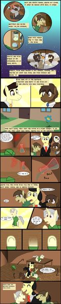 Size: 1280x6339 | Tagged: safe, artist:mr100dragon100, derpibooru import, comic:new beginnings and new friends, adam (frankenstein monster), comic, dark forest au's dr. jekyll and mr. hyde, dark forest au's matthew, griffin (character), image, jpeg