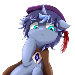 Size: 3000x3000 | Tagged: safe, artist:ce2438, derpibooru import, oc, oc:moonlight toccata, unofficial characters only, pony, unicorn, clothes, female, hat, image, png, simple background, transparent background