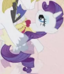 Size: 588x681 | Tagged: safe, derpibooru import, screencap, prince blueblood, rarity, pony, unicorn, the ticket master, clothes, dress, female, frilly dress, image, lidded eyes, male, mare, png, rariblood, shipping, solo focus, straight