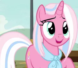 Size: 630x548 | Tagged: safe, derpibooru import, screencap, clear sky, pony, unicorn, common ground, cropped, female, image, mare, png, solo