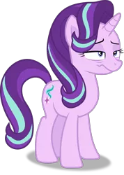 Size: 4262x6000 | Tagged: safe, artist:frownfactory, derpibooru import, starlight glimmer, pony, unicorn, every little thing she does, .svg available, absurd resolution, faic, female, horn, image, lidded eyes, mare, png, simple background, solo, transparent background, vector