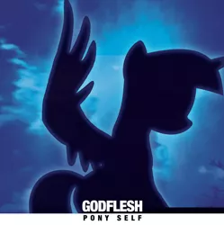 Size: 1200x1204 | Tagged: safe, artist:igokapichka, derpibooru import, twilight sparkle, twilight sparkle (alicorn), ponified, alicorn, pony, godflesh, image, jpeg, ponified album cover, silhouette, solo