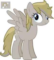 Size: 1280x1418 | Tagged: safe, artist:beast-playah, derpibooru import, oc, oc:silly hooves, pony, derp, female, image, mare, offspring, parent:derpy hooves, parent:doctor whooves, parents:doctorderpy, png, simple background, solo, transparent background