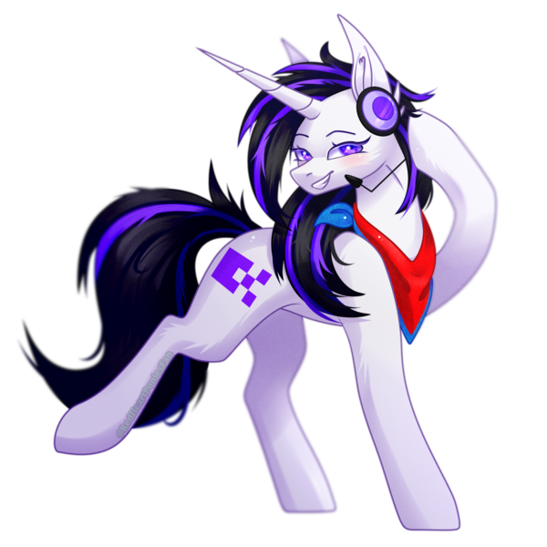 Size: 2000x2000 | Tagged: safe, artist:redheartponiesfan, derpibooru import, oc, pony, unicorn, female, headphones, image, mare, png, simple background, solo, transparent background