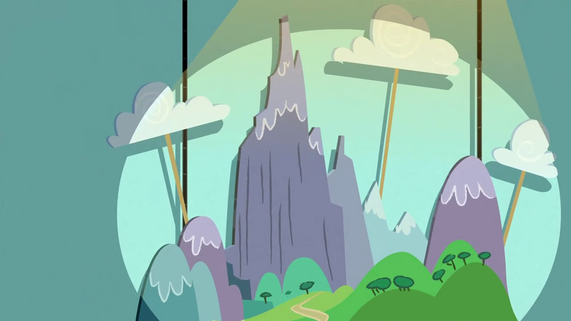 Size: 1280x720 | Tagged: safe, derpibooru import, screencap, hearth's warming eve (episode), backdrop, background, image, liminal space, no pony, png, scenic ponyville, stage