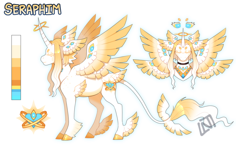 Size: 1280x800 | Tagged: safe, artist:lastnight-light, derpibooru import, oc, oc:seraphim, alicorn, seraph, seraphicorn, alicorn oc, horn, image, male, multiple wings, png, simple background, solo, tail feathers, transparent background, wing ears, winged hooves, wings