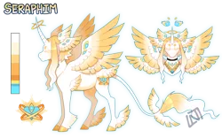 Size: 1280x800 | Tagged: safe, artist:lastnight-light, derpibooru import, oc, oc:seraphim, alicorn, seraph, seraphicorn, alicorn oc, horn, image, male, multiple wings, png, simple background, solo, tail feathers, transparent background, wing ears, winged hooves, wings