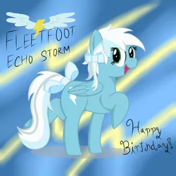 Size: 1280x1280 | Tagged: safe, artist:phoenixswift, derpibooru import, fleetfoot, pony, ask-fleetfoot, bow, image, png, solo, tail bow