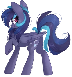 Size: 1024x1084 | Tagged: safe, artist:cinnamontee, derpibooru import, oc, oc:swift star, pegasus, pony, butt, female, image, mare, plot, png, simple background, solo, transparent background