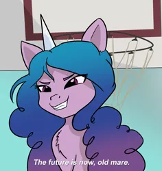 Size: 1117x1185 | Tagged: artist needed, source needed, safe, derpibooru import, izzy moonbow, pony, unicorn, g5, image, malcolm in the middle, meme, png, ponified meme, reference, smug