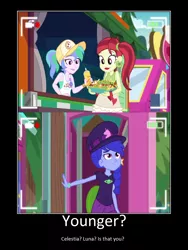 Size: 1074x1432 | Tagged: safe, artist:thejboy88, derpibooru import, edit, edited screencap, screencap, rose heart, space camp (character), summer solstice (character), equestria girls, equestria girls series, five lines you need to stand in, spoiler:eqg series (season 2), camera shot, image, implied princess celestia, implied princess luna, not celestia, not luna, png