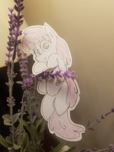 Size: 3024x4032 | Tagged: safe, artist:davierocket, derpibooru import, berry punch, berryshine, craft, flower, image, irl, jpeg, looking at you, papercraft, photo, solo