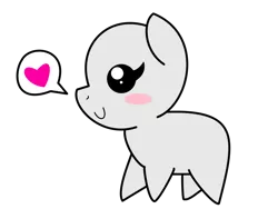 Size: 800x600 | Tagged: safe, artist:amgiwolf, derpibooru import, oc, unofficial characters only, earth pony, pony, bald, base, blushing, chibi, earth pony oc, eyelashes, female, heart, image, mare, pictogram, png, simple background, smiling, solo, transparent background