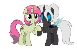 Size: 2500x1600 | Tagged: safe, artist:cdv, derpibooru import, oc, oc:dragonfly, oc:spicy flavor, changeling, pony, derpibooru community collaboration, 2021 community collab, changeling oc, image, looking at you, png, simple background, transparent background