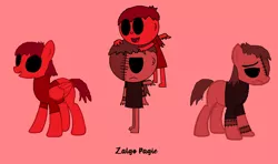 Size: 1640x968 | Tagged: semi-grimdark, artist:pagiepoppie12345, derpibooru import, ponified, earth pony, human, pegasus, pony, .exe, 1000 hours in ms paint, climbing on head, clothes, human and pony, image, male, open mouth, pegasus human, pegasus wings, png, red eyes, sadness, shirt, smiling, stitches, two sides, unamused, wallpaper, wings, zalgo, zalgo pagie