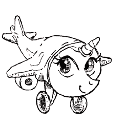Size: 768x768 | Tagged: safe, artist:oddlyunadventurous, derpibooru import, oc, unofficial characters only, original species, plane pony, pony, animated, eyelashes, gif, image, inktober, inktober 2019, jay jay the jet plane, not salmon, plane, simple background, smiling, solo, wat, white background, 🚫