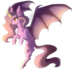 Size: 2529x2448 | Tagged: safe, artist:maxxacre, derpibooru import, oc, oc:nebula eclipse, unofficial characters only, bat pony, pony, female, image, mare, png, shading, simple background, solo, transparent background