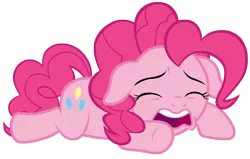 Size: 11000x7000 | Tagged: safe, artist:tardifice, derpibooru import, pinkie pie, pony, the beginning of the end, absurd resolution, image, png, simple background, sobbing, solo, transparent background, vector