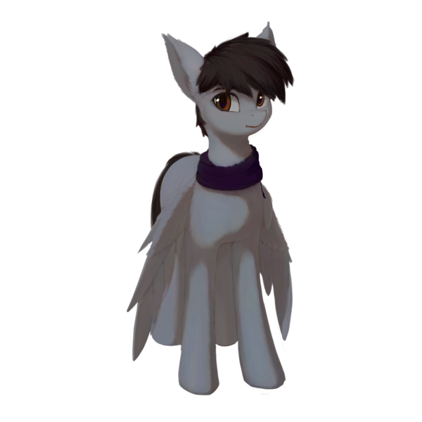 Size: 2048x2048 | Tagged: safe, artist:quvr, derpibooru import, oc, oc:soft rain, unofficial characters only, pegasus, pony, derpibooru community collaboration, 2021 community collab, bat ears, clothes, image, male, pegasus oc, png, scarf, simple background, solo, transparent background, wings