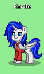 Size: 654x1080 | Tagged: safe, derpibooru import, oc, oc:karite, unofficial characters only, alicorn, pony, pony town, alicorn oc, griffon wings, horn, image, jpeg, solo, wings