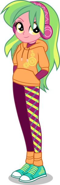 Size: 1474x4500 | Tagged: safe, artist:limedazzle, derpibooru import, part of a set, lemon zest, equestria girls, absurd resolution, casual, clothes, converse, cute, female, hands in pockets, hoodie, image, pants, png, shoes, show accurate, simple background, smiling, solo, transparent background, zestabetes