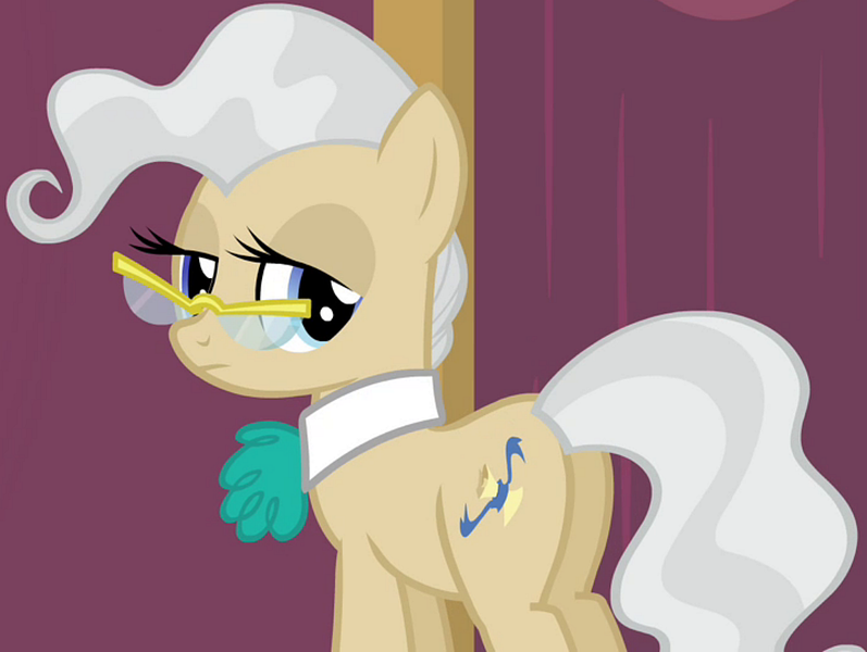 Size: 1071x806 | Tagged: safe, derpibooru import, screencap, mayor mare, earth pony, pony, filli vanilli, butt, female, glasses, image, mare, plot, png, solo