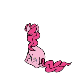 Size: 3840x3840 | Tagged: safe, artist:byteslice, derpibooru import, pinkie pie, earth pony, pony, female, image, looking away, mare, png, simple background, sitting, solo, transparent background