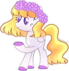 Size: 2298x2382 | Tagged: safe, artist:kurosawakuro, derpibooru import, oc, pegasus, pony, female, floral head wreath, flower, image, mare, png, simple background, solo, transparent background