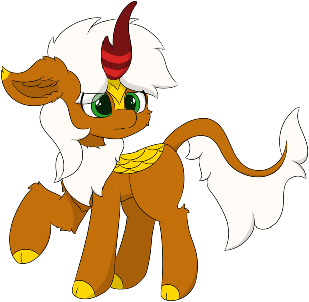 Size: 5089x4963 | Tagged: safe, artist:skylarpalette, derpibooru import, oc, oc:verdant pyre, unofficial characters only, kirin, pony, cheek fluff, chest fluff, ear fluff, fluffy, green eyes, horn, image, kirin oc, looking back, png, scales, serious, serious face, simple background, simple shading, standing, transparent background