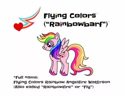 Size: 1280x983 | Tagged: safe, alternate version, artist:starponys87, derpibooru import, oc, pegasus, 1000 hours in ms paint, barf, different mane and tail, heart, image, jpeg, lightning, magenta eyes, multicolored hair, parody, pegasus oc, puking rainbows, rainbow, rainbow barf, rainbow hair, shooting star, vomit, vomiting, wings