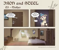 Size: 2336x1968 | Tagged: safe, artist:helmie-art, derpibooru import, oc, oc:karoline skies, pony, comic:iron and steel, comic, image, jpeg