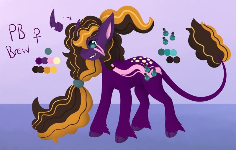 Size: 1333x851 | Tagged: safe, artist:the-dreepy-mom, derpibooru import, oc, oc:peanutbutter brew, pony, unicorn, female, image, mare, png, solo