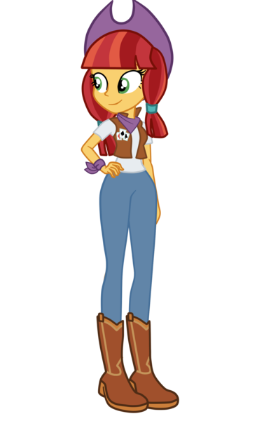 Size: 1548x2340 | Tagged: safe, artist:gmaplay, derpibooru import, jade spade, equestria girls, boots, clothes, cowboy boots, cowboy hat, cowgirl, equestria girls-ified, female, hat, image, pants, png, shirt, shoes, simple background, solo, stetson, transparent background, vector, vest