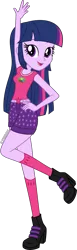 Size: 4597x14943 | Tagged: safe, artist:alandssparkle, derpibooru import, twilight sparkle, twilight sparkle (alicorn), alicorn, equestria girls, legend of everfree, belt, boots, camp everfree logo, camp everfree outfits, camping outfit, clothes, clothes swap, female, hand on hip, hot pants, image, long socks, looking at you, open mouth, png, shirt, shoes, shorts, signature, simple background, solo, transparent background, vector
