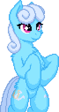 Size: 201x381 | Tagged: safe, artist:zeka10000, derpibooru import, linky, shoeshine, earth pony, pony, bipedal, chest fluff, cute, female, hoof on belly, image, linkybetes, mare, pixel art, png, simple background, solo, standing, transparent background, vector