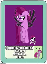 Size: 500x678 | Tagged: suggestive, derpibooru import, oc, oc:soulless pinkamena, exploitable meme, image, jpeg, meme, memegenerator, ok ko let`s be hero`s, pow card, semi suggestive