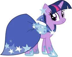 Size: 3765x3000 | Tagged: safe, artist:cloudyglow, derpibooru import, twilight sparkle, pony, unicorn, the best night ever, clothes, dignified wear, dress, gala dress, image, png, simple background, solo, transparent background, unicorn twilight, vector