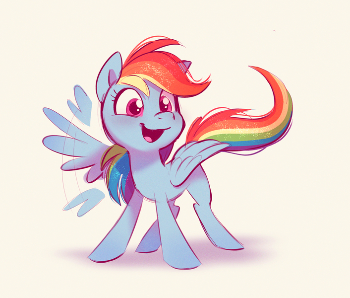 Size: 3054x2597 | Tagged: safe, artist:imalou, derpibooru import, rainbow dash, pegasus, pony, cute, daaaaaaaaaaaw, dashabetes, female, flapping, happy, hnnng, image, jpeg, looking at you, mare, open mouth, simple background, smiling, solo, spread wings, sweet dreams fuel, waving, weapons-grade cute, white background, wing hands, wing wave, wings