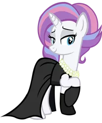 Size: 9030x10919 | Tagged: safe, artist:goldenheart4, derpibooru import, potion nova, pony, unicorn, my little pony: pony life, alternate hairstyle, bedroom eyes, clothes, dress, eyeshadow, female, gloves, image, jewelry, makeup, mare, necklace, png, raised hoof, simple background, solo, transparent background, vector