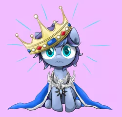 Size: 2727x2610 | Tagged: safe, artist:ce2438, derpibooru import, coronet, oc, oc:moonlight toccata, unofficial characters only, pony, unicorn, age regression, anxious, cape, chaos, clothes, crown, cyan eyes, female, filly, image, jewelry, moon, noble, png, regalia, solo, storm, viscountess
