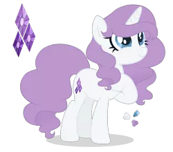 Size: 2500x2200 | Tagged: safe, artist:magicuniclaws, derpibooru import, oc, pony, unicorn, female, image, mare, offspring, parent:double diamond, parent:rarity, parents:diamond duo, png, simple background, solo, transparent background