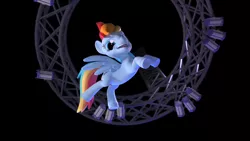 Size: 1366x768 | Tagged: safe, derpibooru import, screencap, rainbow dash, pegasus, pony, hello pinkie pie, animation error, blue eyes, faic, female, image, mare, png, rainbow dash is best facemaker, solo, wrong eye color