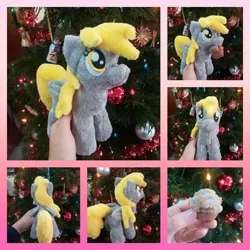 Size: 1080x1080 | Tagged: safe, artist:rxndxm.artist, derpibooru import, derpy hooves, pony, female, food, image, irl, jpeg, mare, muffin, photo, plushie