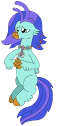 Size: 1464x3220 | Tagged: safe, artist:supahdonarudo, derpibooru import, oc, oc:sea lilly, unofficial characters only, classical hippogriff, hippogriff, camera, fingers crossed, image, jewelry, necklace, png, sad, simple background, sitting, transparent background
