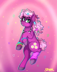 Size: 1042x1324 | Tagged: safe, artist:aaa-its-spook, derpibooru import, cheerilee, pony, 80s, 80s cheerilee, accessories, female, image, mare, png, solo