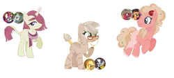 Size: 600x270 | Tagged: safe, artist:empress-of-the-seas, artist:selenaede, derpibooru import, oc, earth pony, hybrid, pony, unicorn, zony, base used, clothes, flower, flower in hair, freckles, glasses, image, magical lesbian spawn, offspring, parent:applejack, parent:big macintosh, parent:marble pie, parent:moondancer, parent:saffron masala, parent:zecora, png, scarf, screencap reference, simple background, transparent background