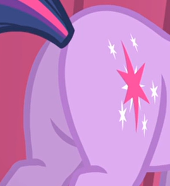 Size: 742x813 | Tagged: safe, derpibooru import, screencap, twilight sparkle, pony, unicorn, green isn't your color, ass, butt, butt only, cropped, female, image, pictures of butts, plot, png, solo, twibutt, unicorn twilight