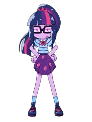Size: 1668x2224 | Tagged: safe, artist:batipin, derpibooru import, sci-twi, twilight sparkle, equestria girls, hand on hip, image, looking at you, png, simple background, solo, sumashi gao, transparent background